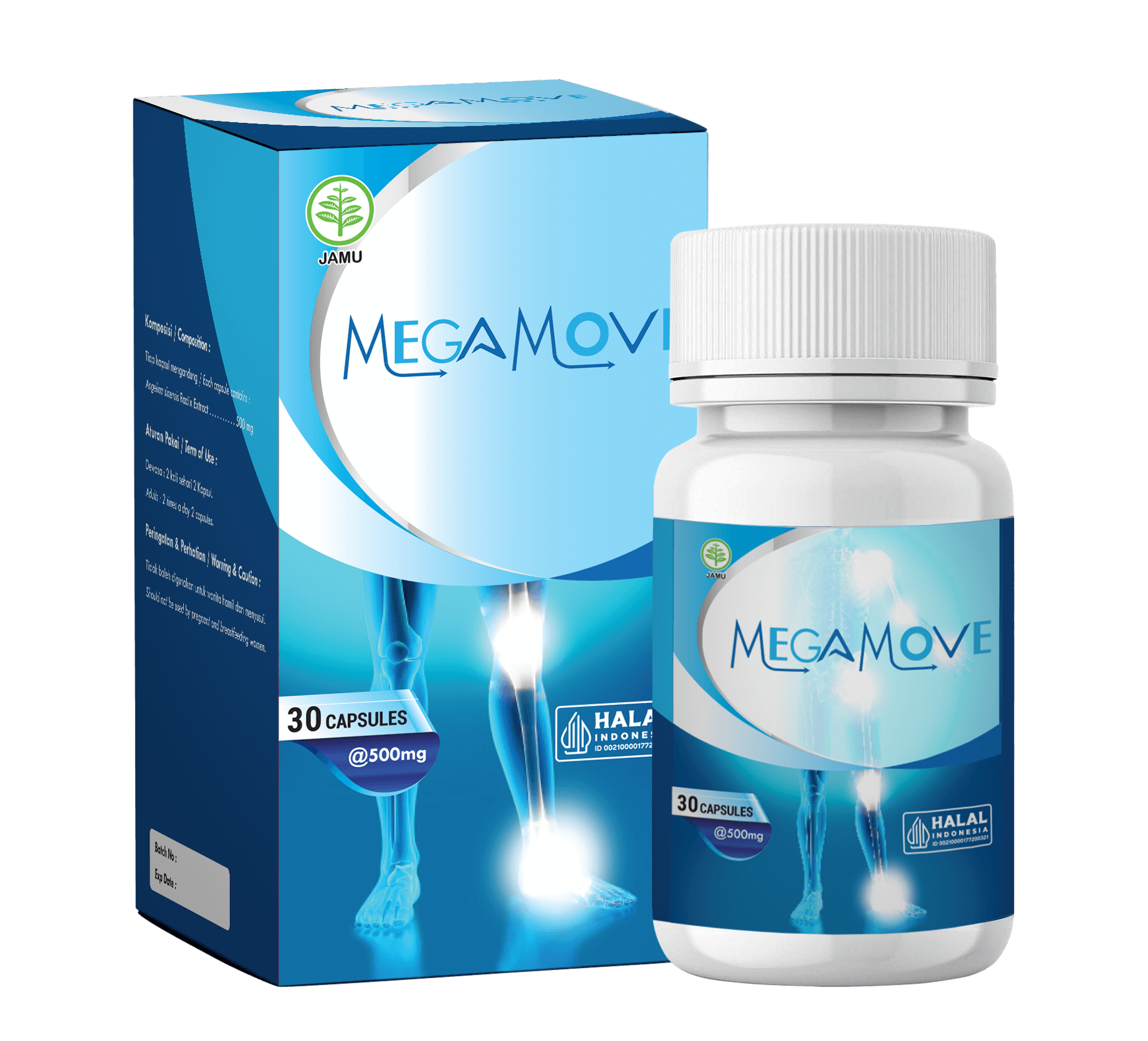 Megamove - Botol kemasan pelindung sendi terbaik